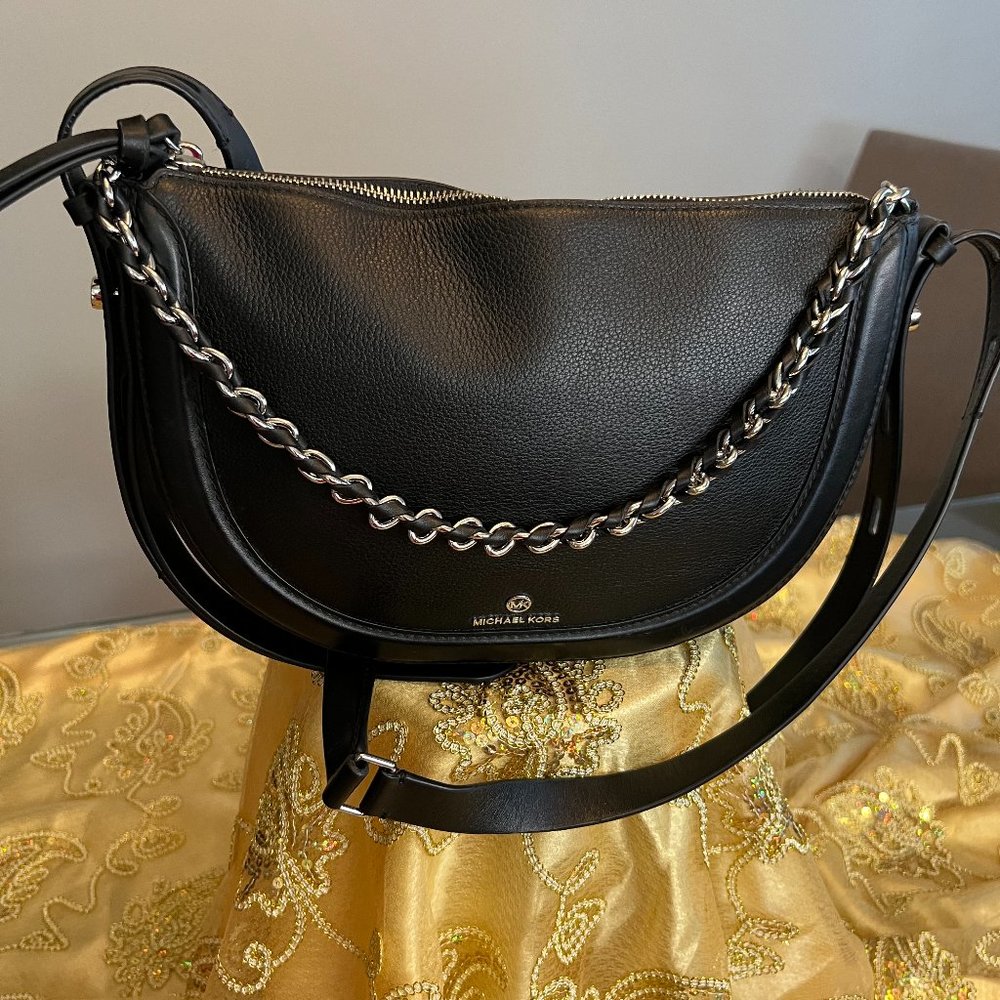 Michael Kors Soft Leather Black Shoulder bag.